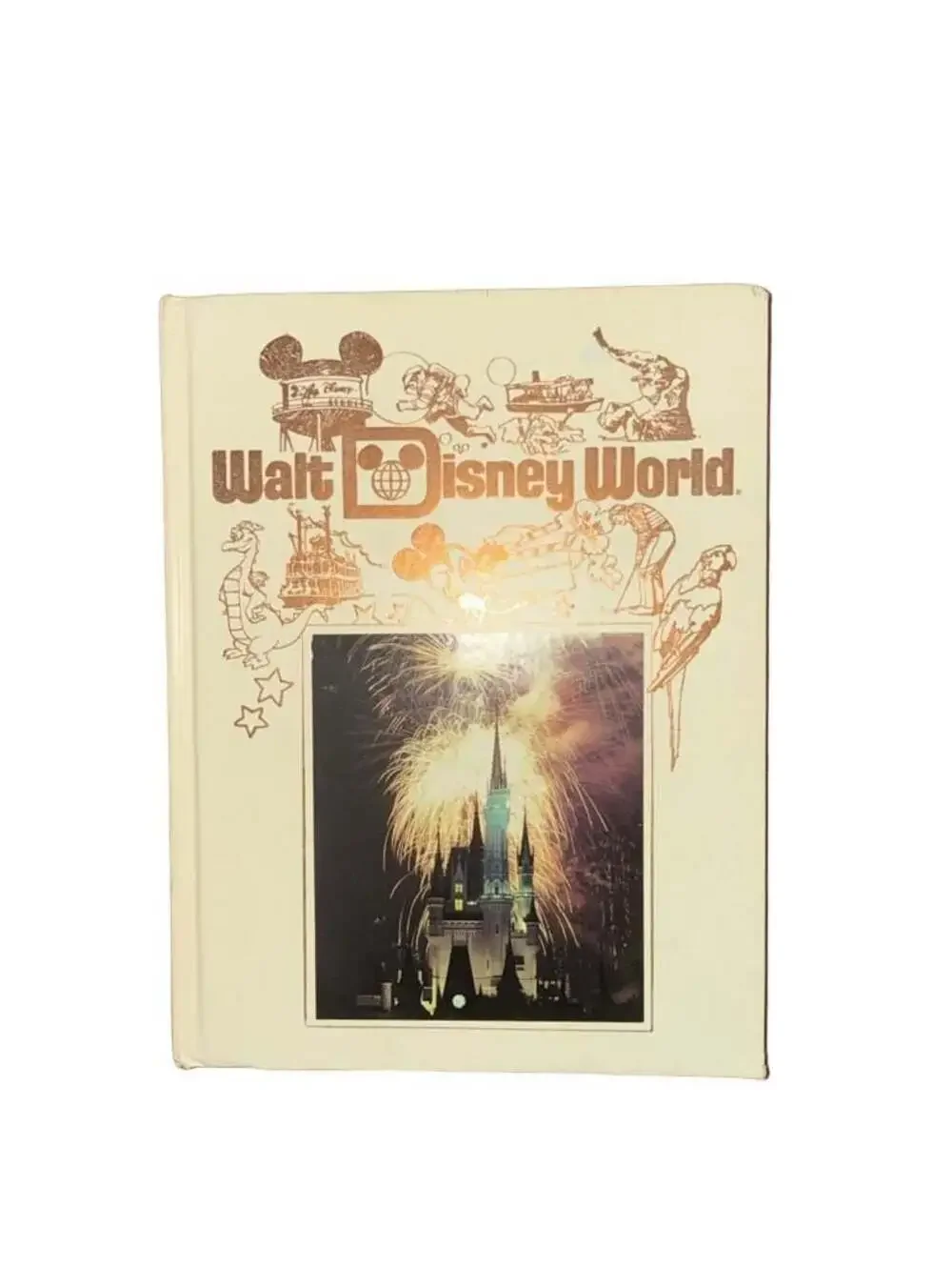 Vintage 1989-1990 Walt Disney World Souvenir Hardcover Book Illustrated